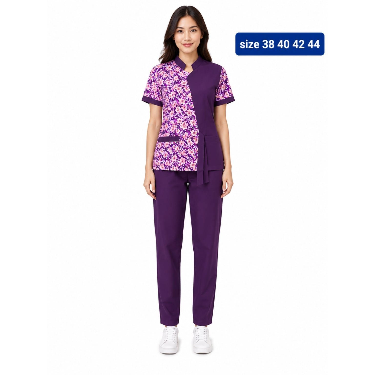 Khadama Uniform – Floral (Purple)
