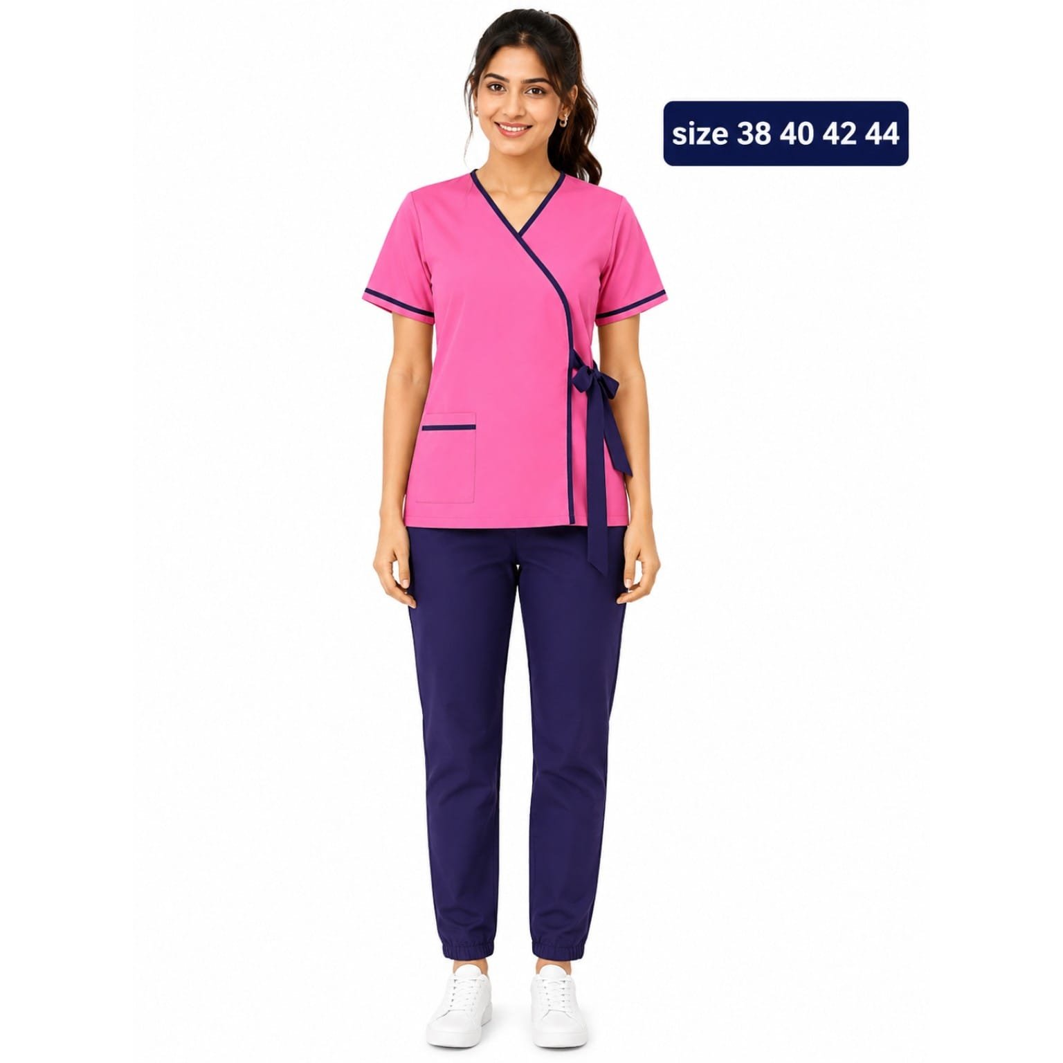 Khadama Uniform – Pink & Navy