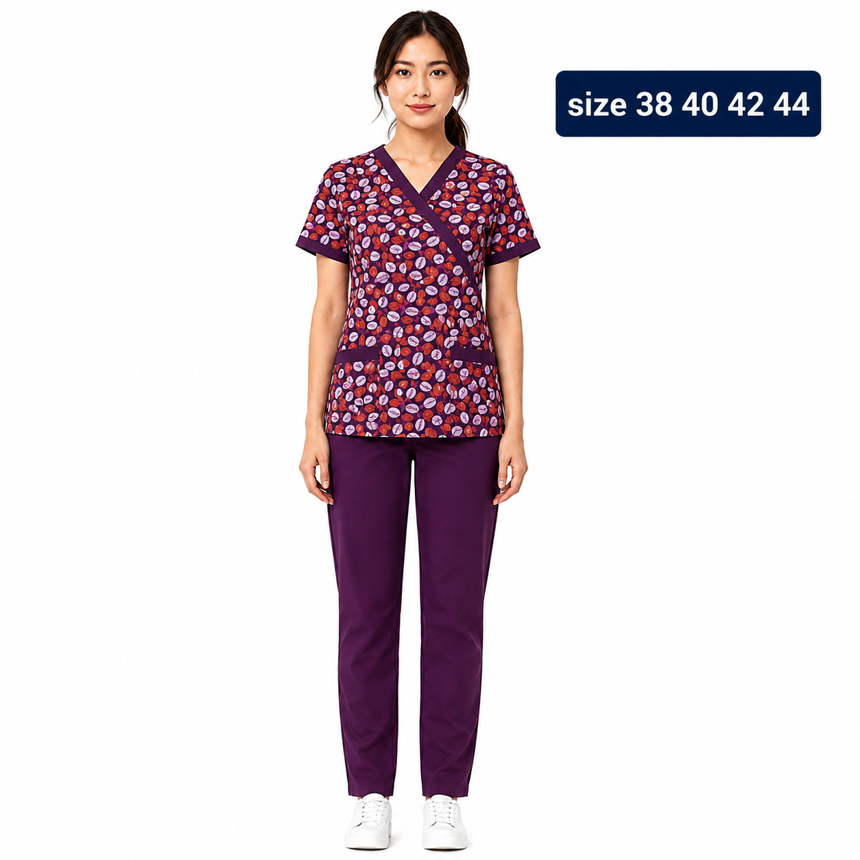Khadama Uniform – Print (Purple)