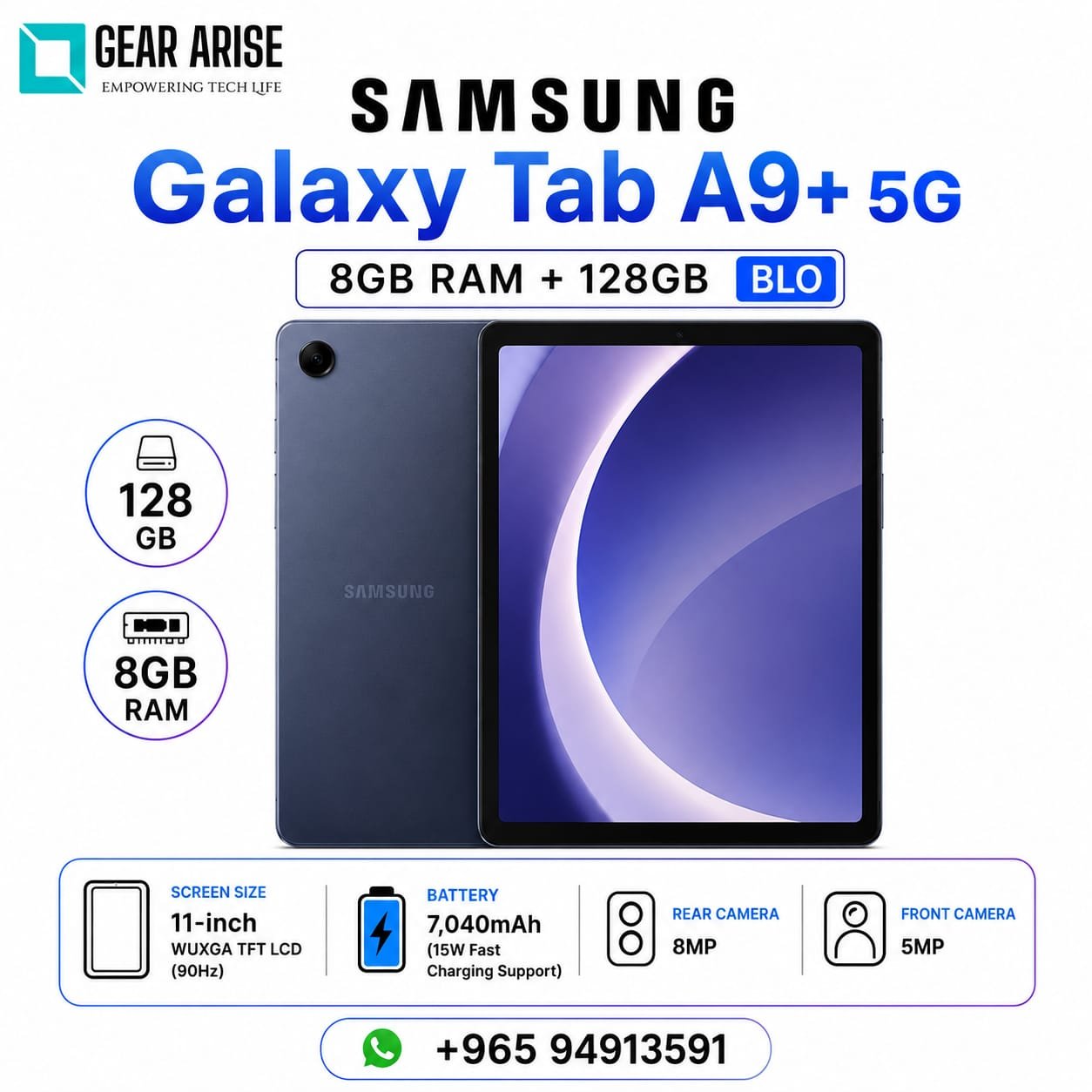 Samsung Galaxy Tab A9+ 5G 8GB+128GB
