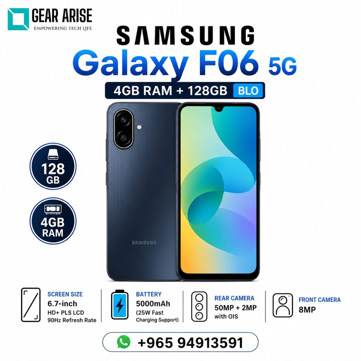 Samsung Galaxy F06 5G 4GB+128GB