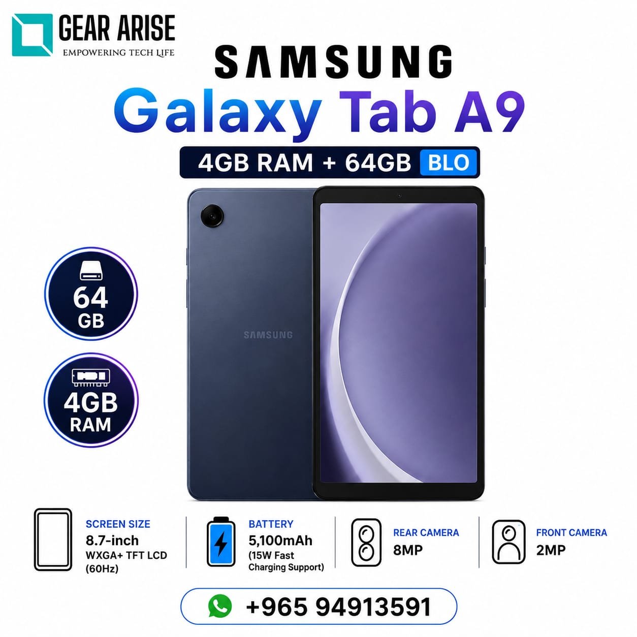 Samsung Galaxy Tab A9 4GB+64GB