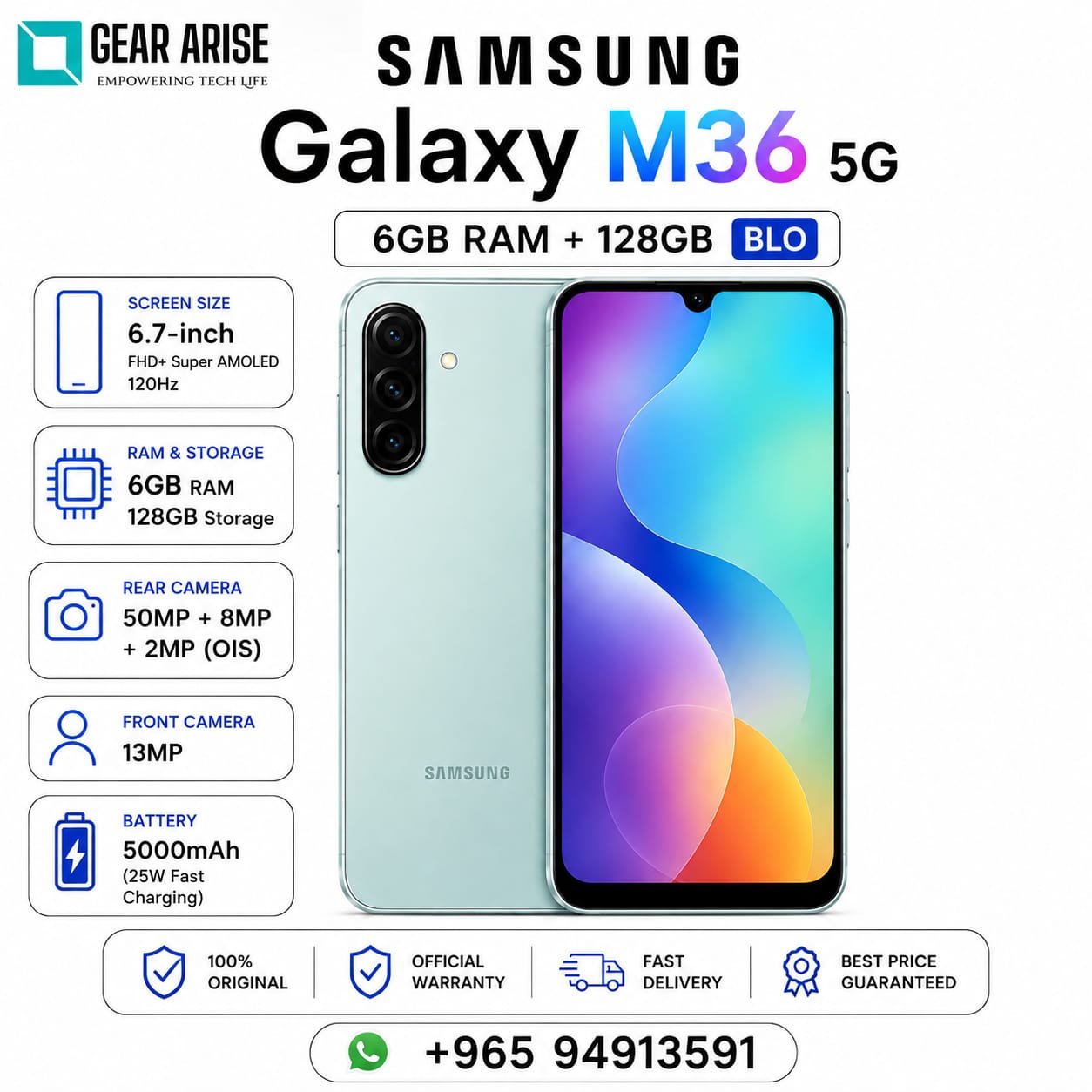 Samsung Galaxy M36 5G 6GB+128GB