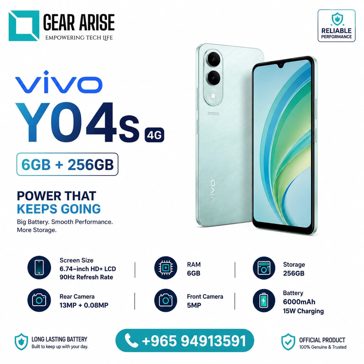 Vivo Y04s 4G 6GB+256GB