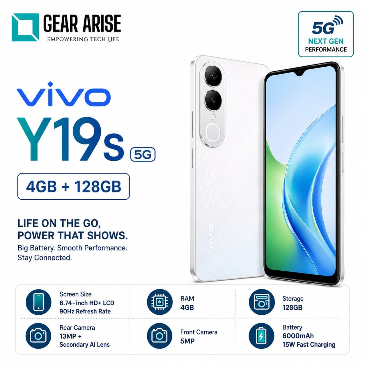 Vivo Y19s 5G 4GB+128GB