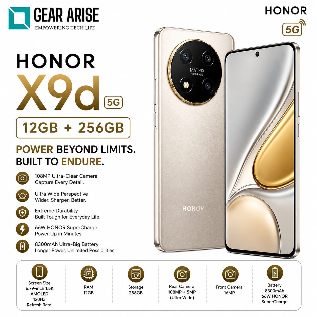 Honor X9d 5G 12GB+256GB