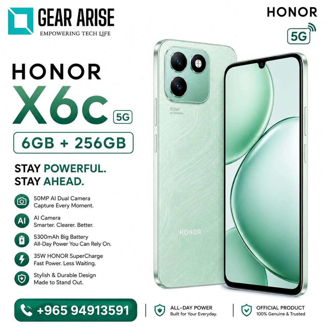 Honor X6c 5G 6GB+256GB