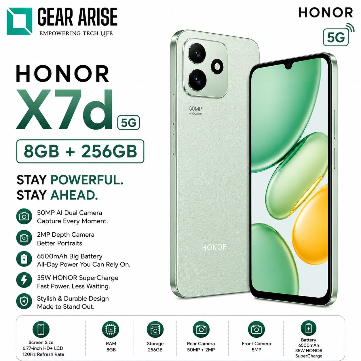 Honor X7d 5G 8GB+256GB