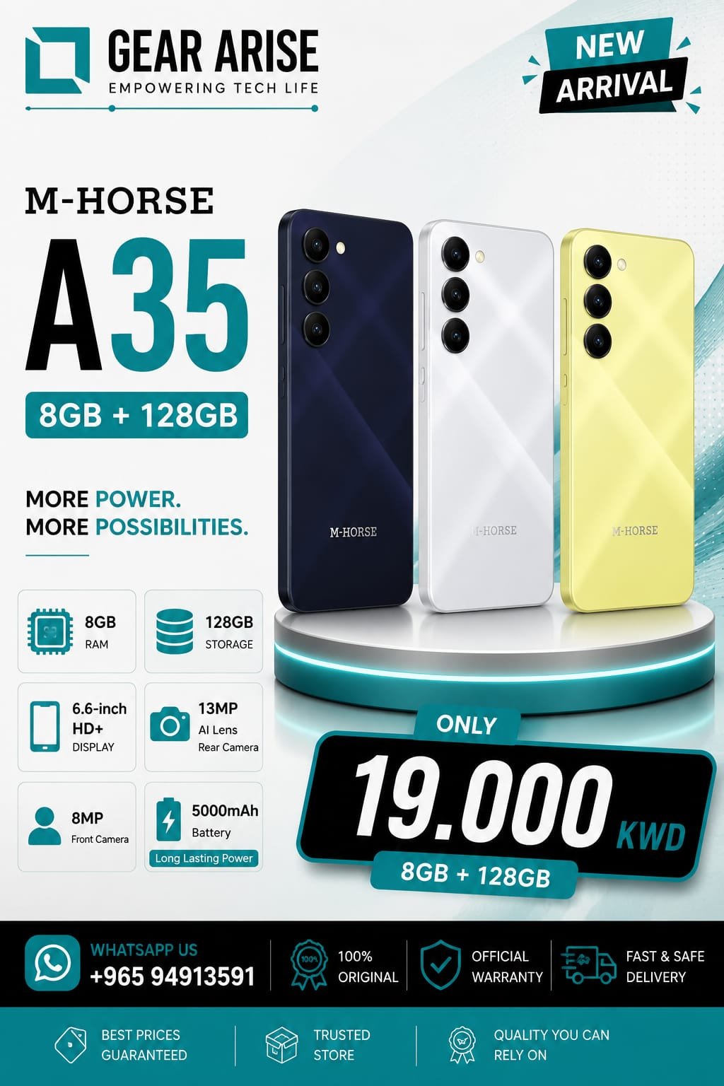 M-HORSE A35 128GB