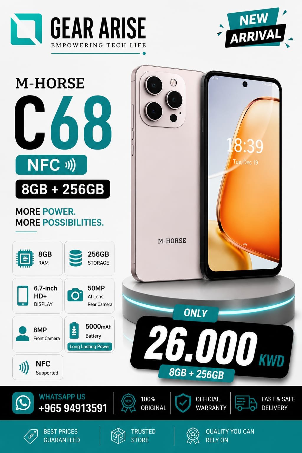 M-HORSE C68 256GB