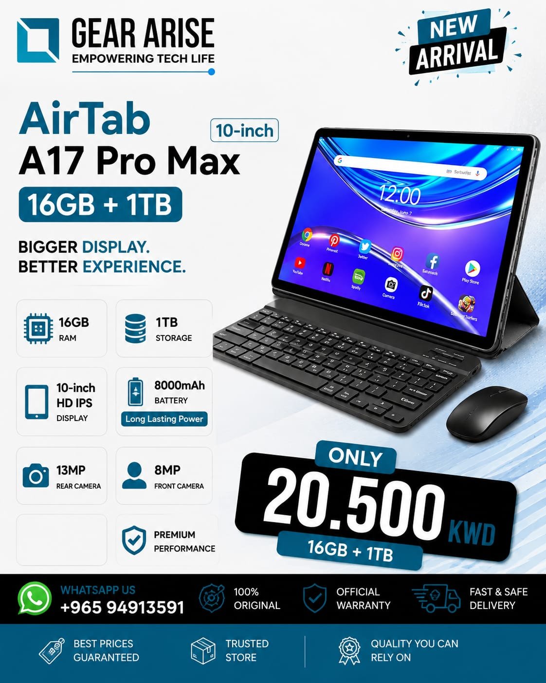 AirTab A17 Pro Max 1TB