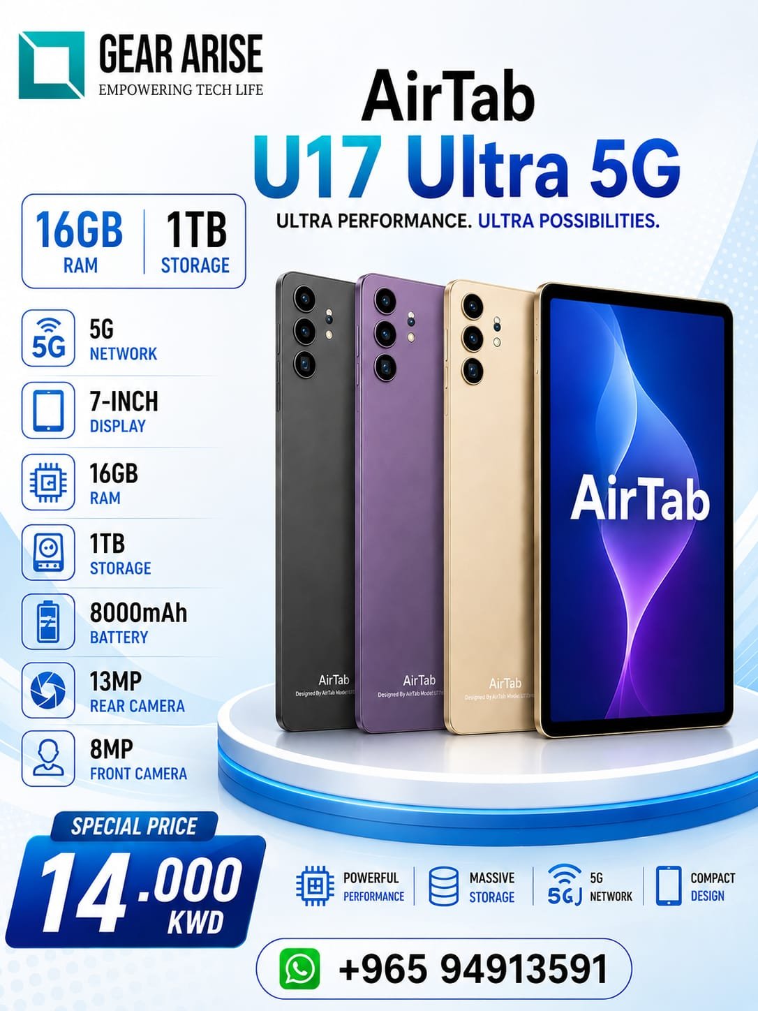 AirTab U17 Ultra 5G 1TB